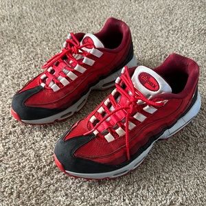 Nike Air Max 95 Red/Burgundy (NIKE ID Custom)